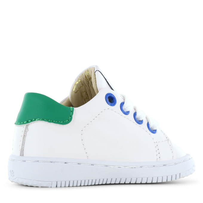 Shoesme wit-groen sneakertje