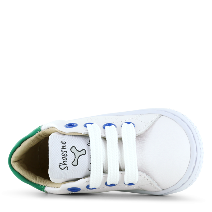 Shoesme wit-groen sneakertje