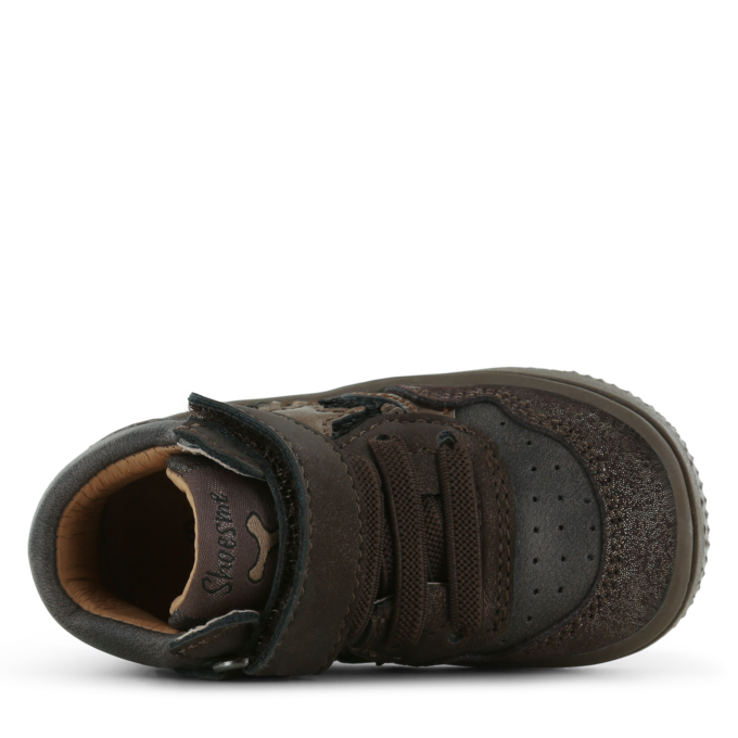 Shoesme donkerbruine basket sneakertje
