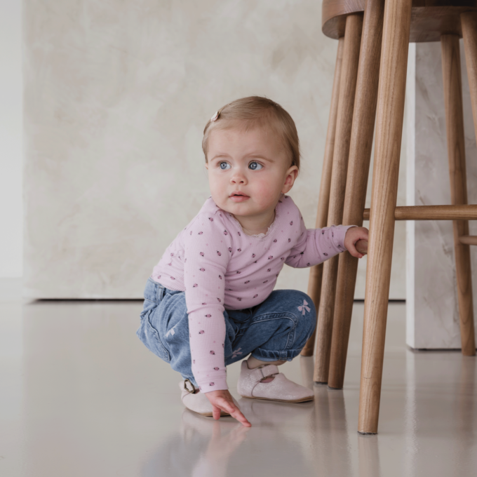 Shoesme roze BABY-PROOF® T-band schoentje