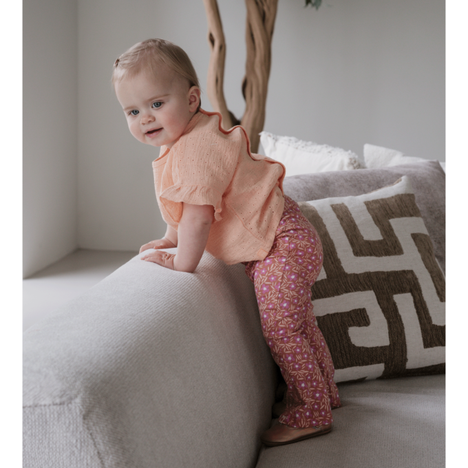 Shoesme metallic roze BABY-PROOF® ballerina
