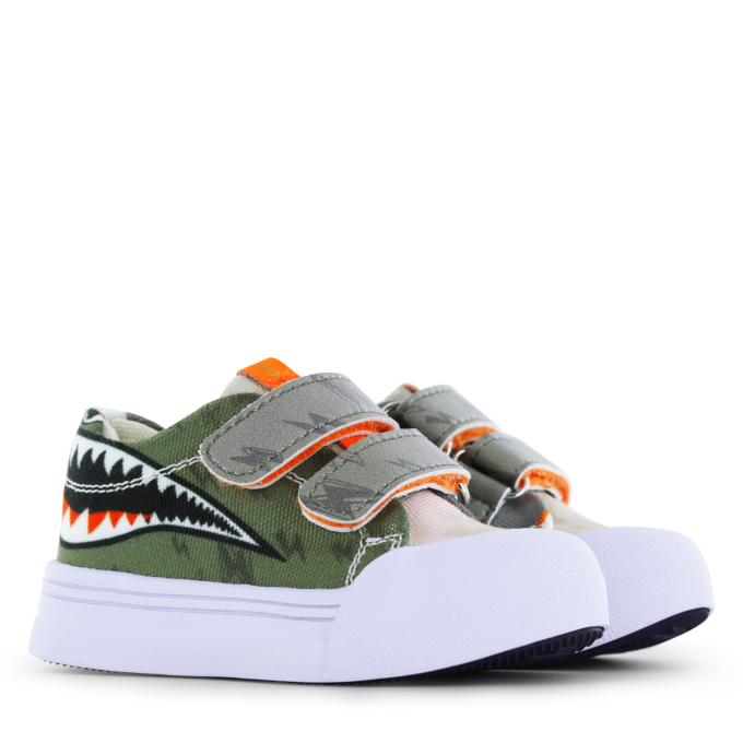 Go Bananas haai sneaker met klittenbandsluiting