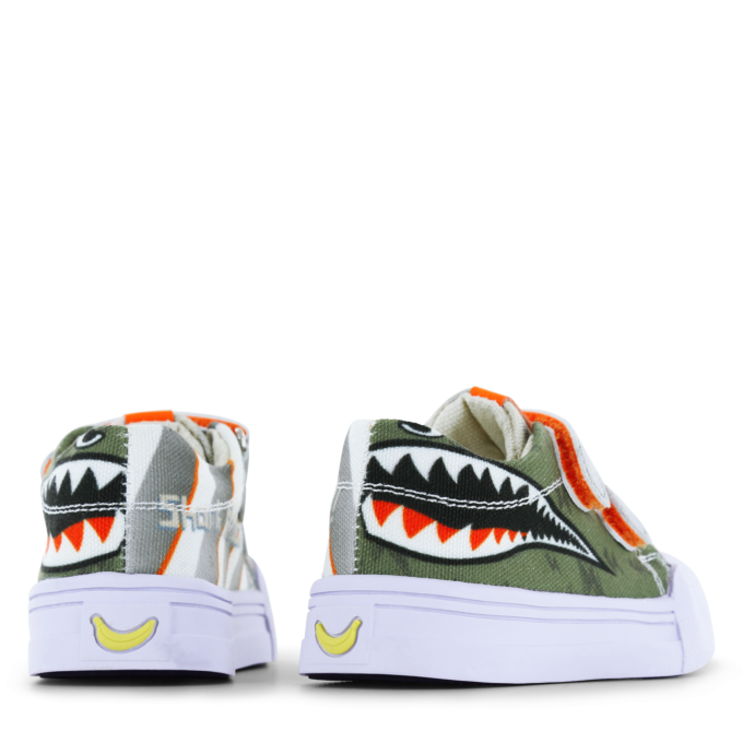 Go Bananas haai sneaker met klittenbandsluiting