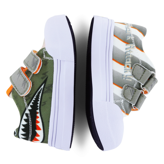 Go Bananas haai sneaker met klittenbandsluiting