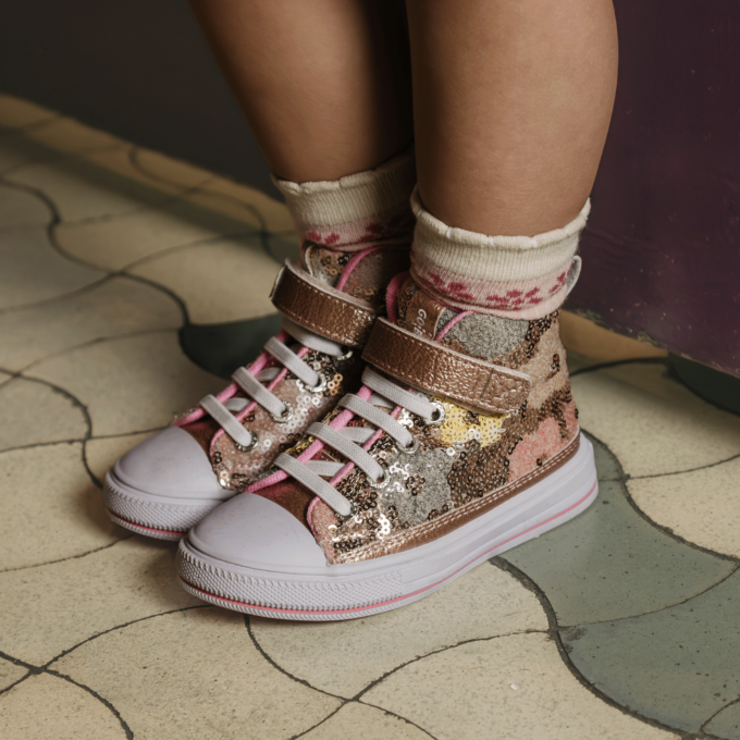 Go Bananas sneaker – Shiny Gold