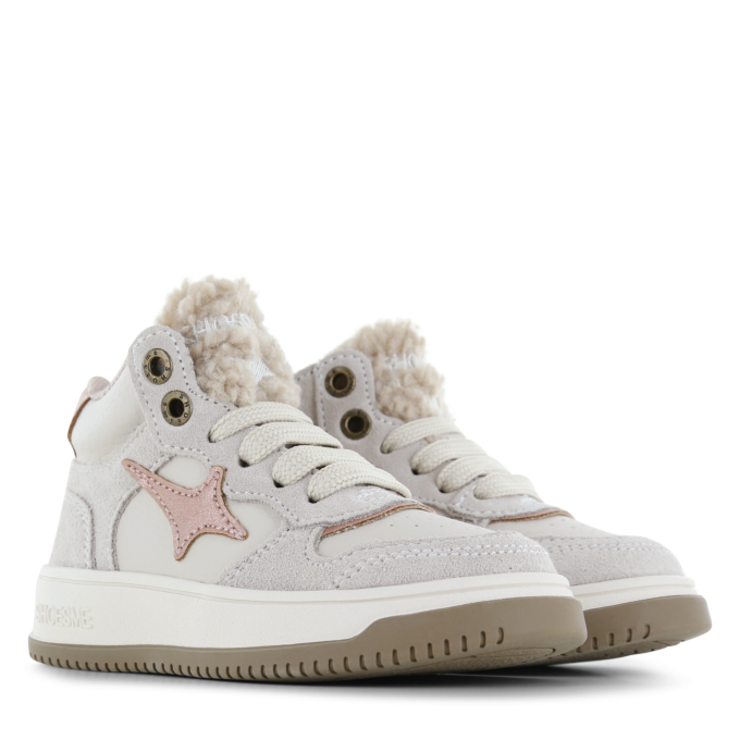 Shoesme lichtgrijze sneaker
