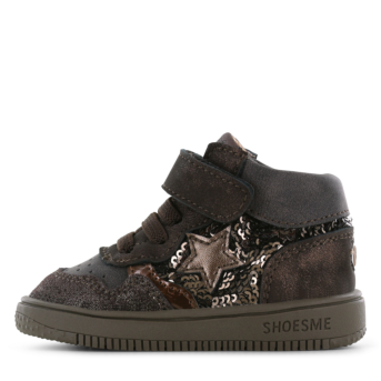 Shoesme donkerbruine basket sneakertje